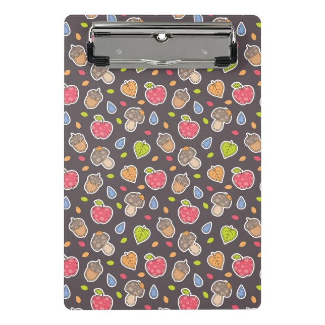 autumn pattern mini clipboard (Front)