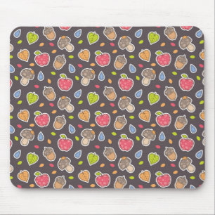 autumn pattern mouse pad