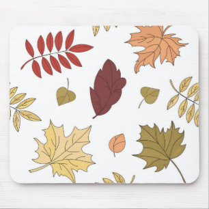 Autumn pattern mouse pad