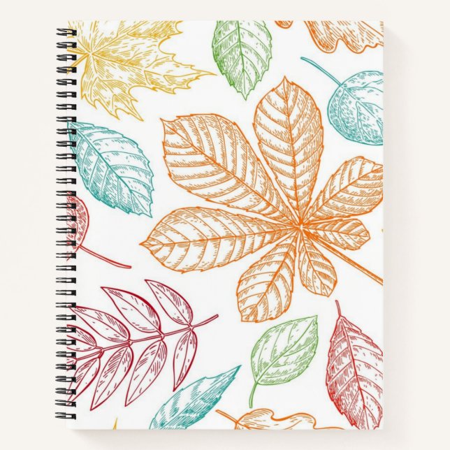 Autumn pattern notebook (Front)