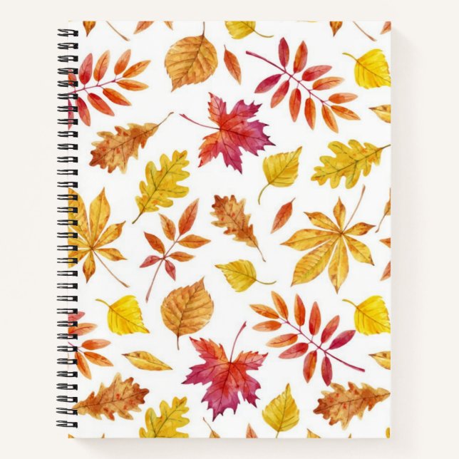 Autumn pattern notebook (Front)