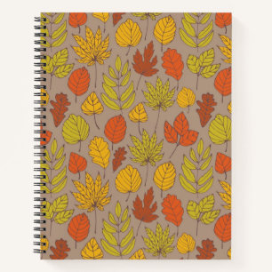 Autumn pattern notebook
