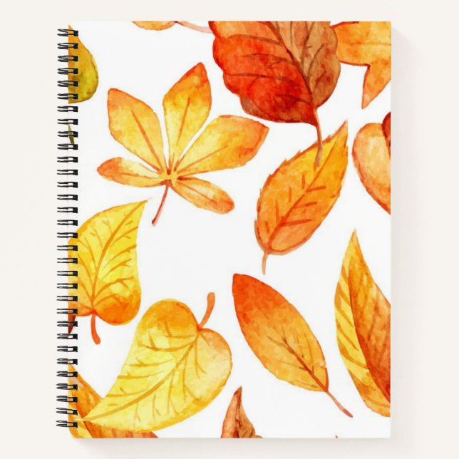 Autumn pattern notebook (Front)