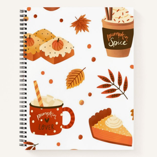 Autumn pattern notebook (Front)