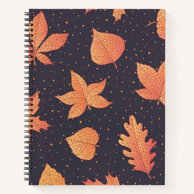 Autumn pattern notebook (Front)