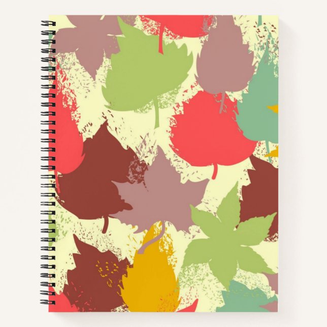 Autumn pattern notebook (Front)