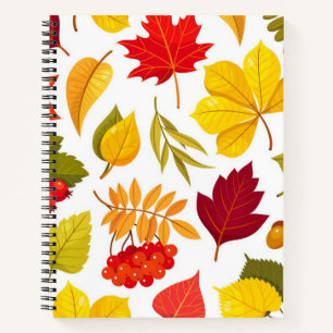 Autumn pattern notebook