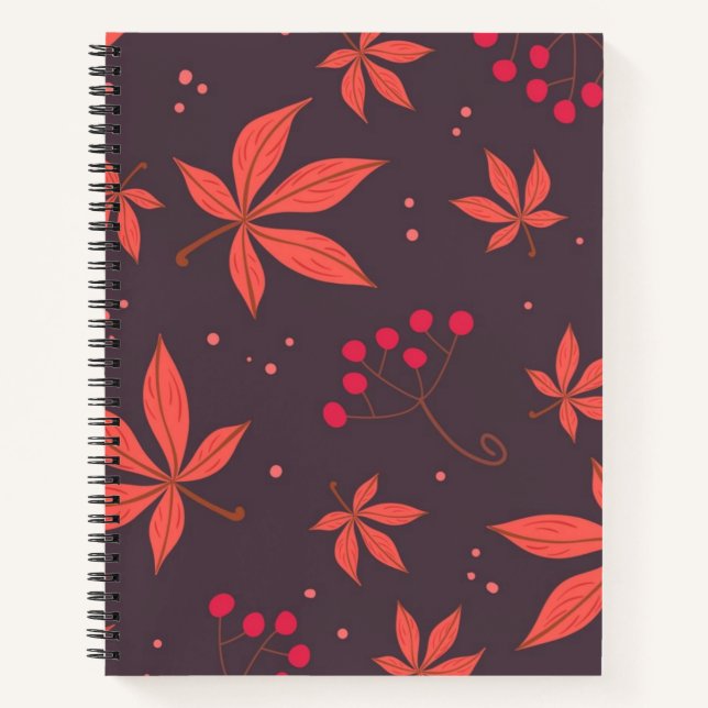 Autumn pattern notebook (Front)