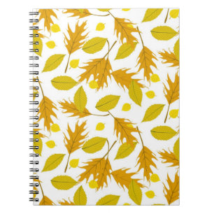 Autumn pattern notebook