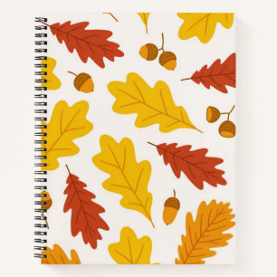 Autumn pattern notebook
