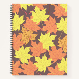 Autumn pattern notebook