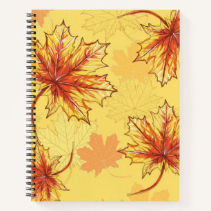 Autumn pattern notebook