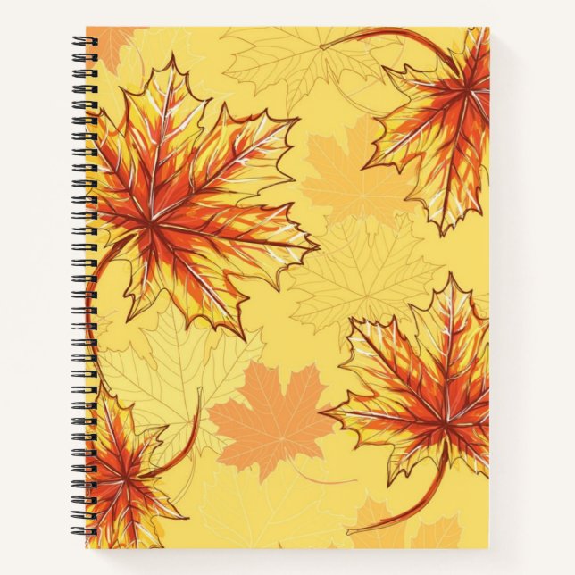 Autumn pattern notebook (Front)