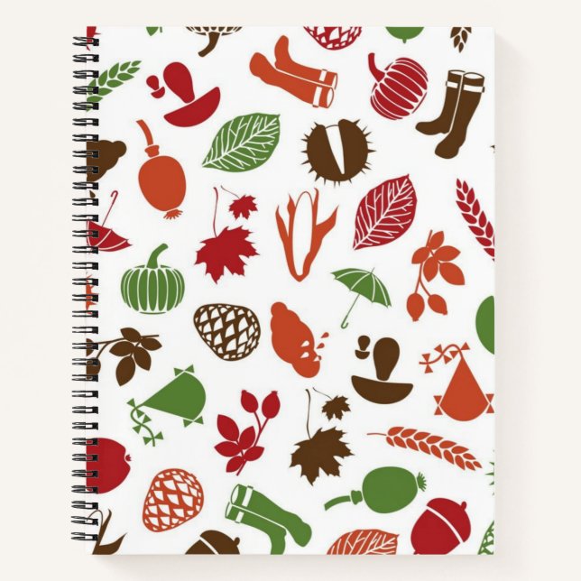Autumn pattern notebook (Front)