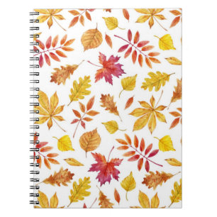 Autumn pattern notebook
