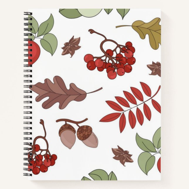 Autumn pattern notebook (Front)