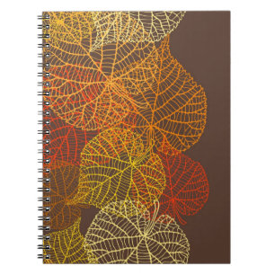 Autumn pattern notebook