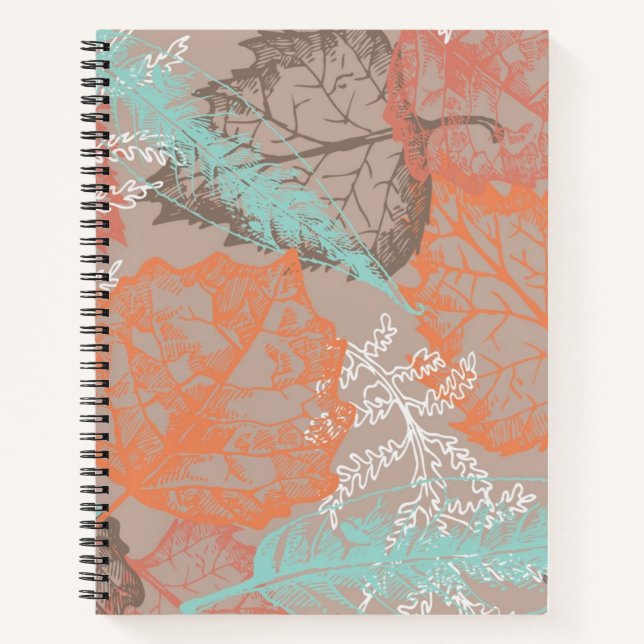 Autumn pattern notebook (Front)