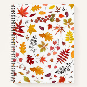 Autumn pattern notebook