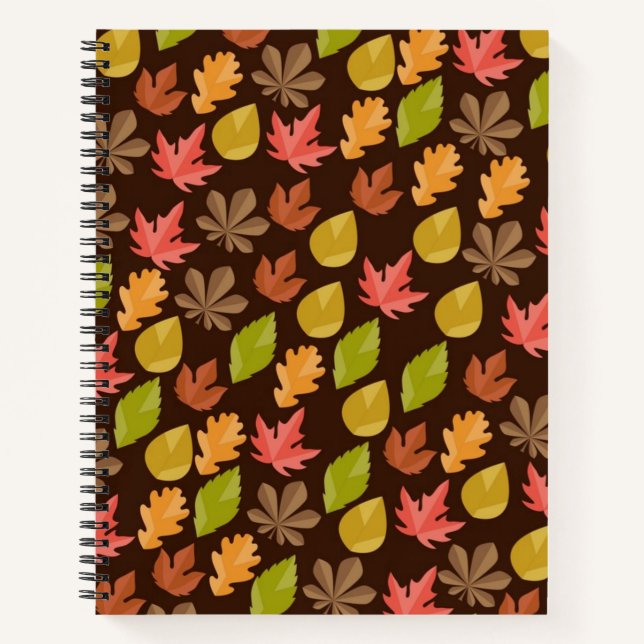 Autumn pattern notebook (Front)