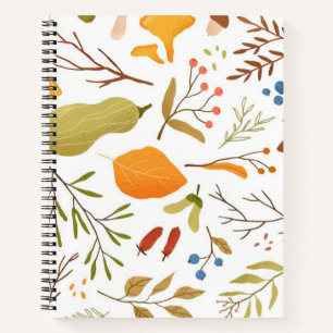 Autumn pattern notebook