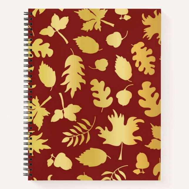 Autumn pattern notebook (Front)