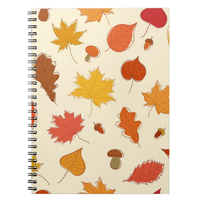 Autumn pattern notebook (Front)