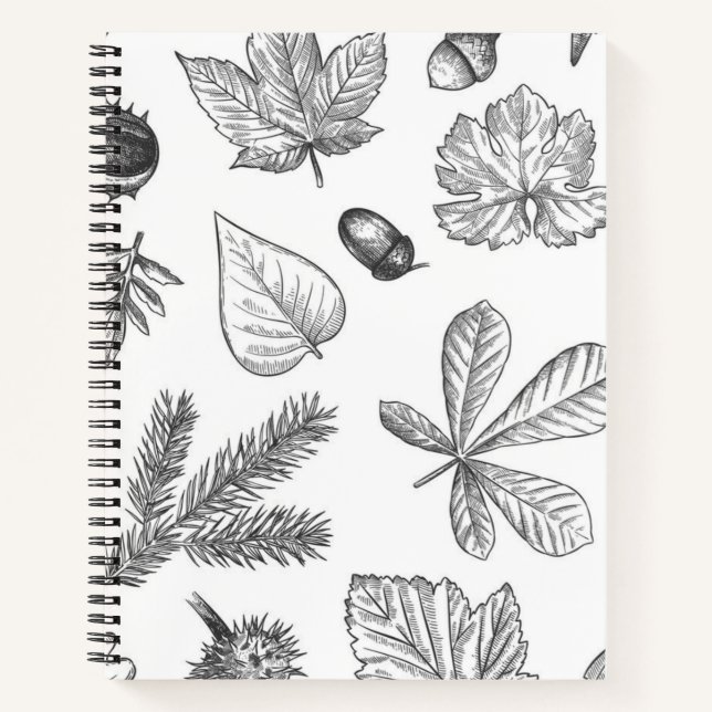 Autumn pattern notebook (Front)