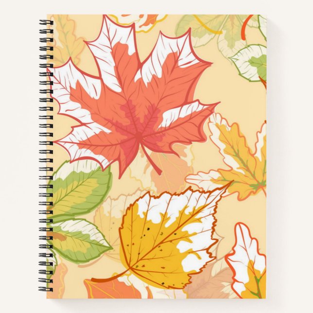 Autumn pattern notebook (Front)