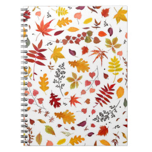 Autumn pattern notebook