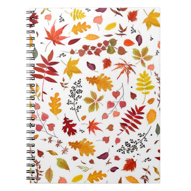 Autumn pattern notebook (Front)