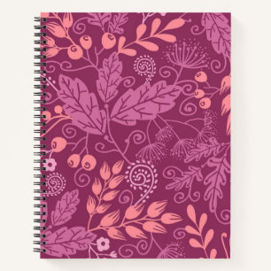 Autumn pattern notebook