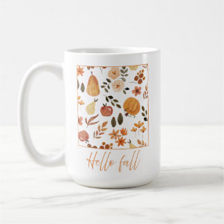 Autumn pattern of pumpkins Mug
