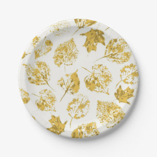 Autumn pattern paper plate