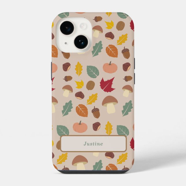 Autumn Pattern Phone Case (Back)