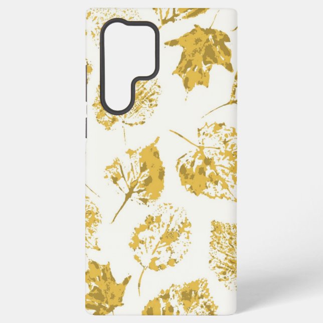 Autumn pattern samsung galaxy s22 ultra case (Back)