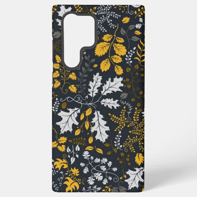 Autumn pattern samsung galaxy s22 ultra case (Back)
