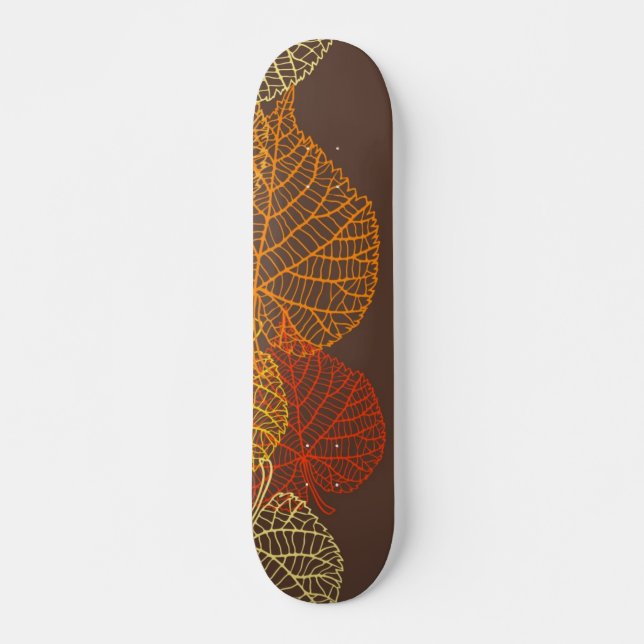 Autumn pattern skateboard (Front)