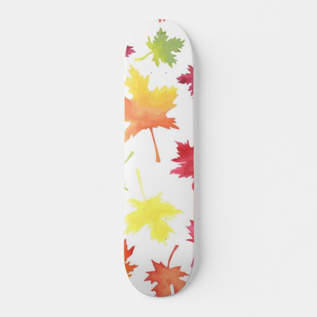 Autumn pattern skateboard (Front)