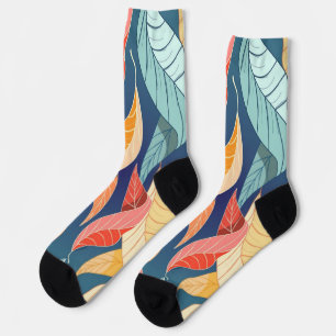 Autumn pattern socks