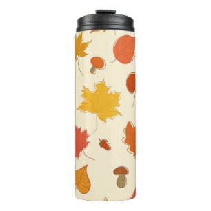 Autumn pattern thermal tumbler