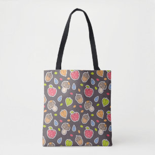 autumn pattern tote bag