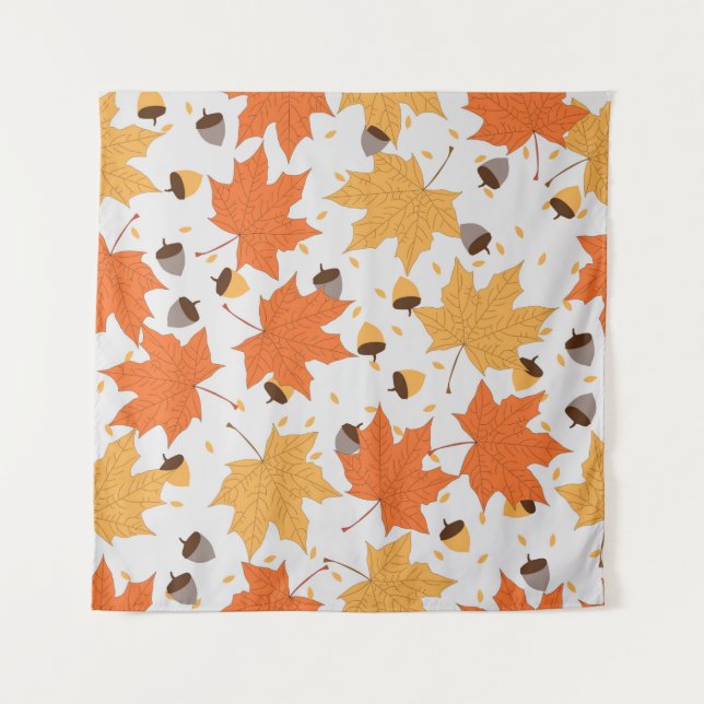 autumn pattern vintage seamless pattern tapestry (Front)