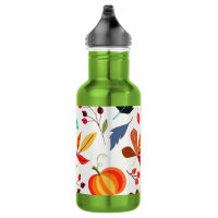 Autumn Pattern Water Bottle
