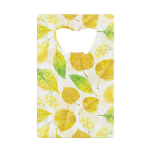 Autumn pattern watercolor