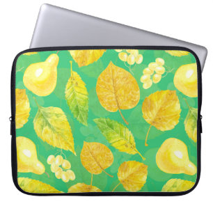 Autumn pattern watercolor laptop sleeve