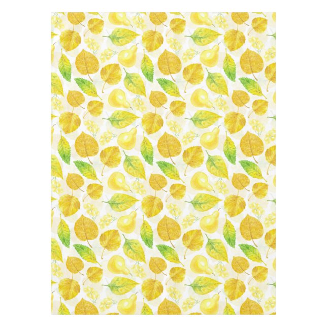 Autumn pattern watercolor tablecloth (Front)
