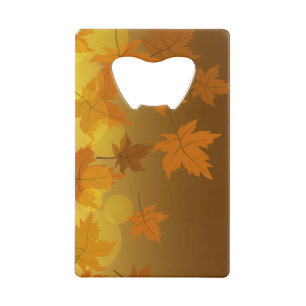 Autumn pattern with falling maple leaves and bokeh