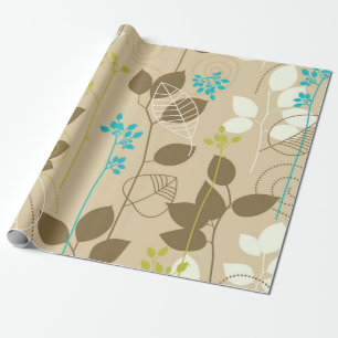 Autumn pattern wrapping paper