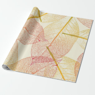 Autumn pattern wrapping paper